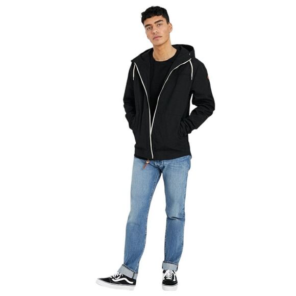 RVLT Revolution Men's Black Hooded Summer Jacket Size S - Picture 3 of 15